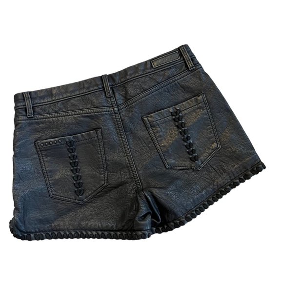 Blank NYC Faux Leather Braided Shorts - Picture 4 of 7